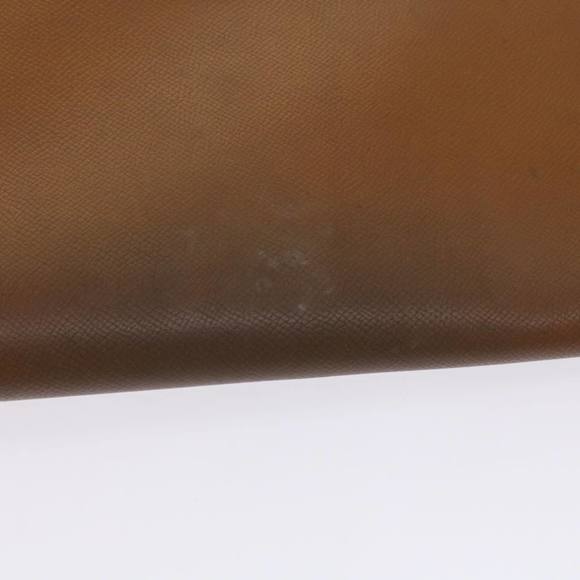 HERMES Clutch Bag Leather Brown Auth bs12425 - Picture 3 of 16